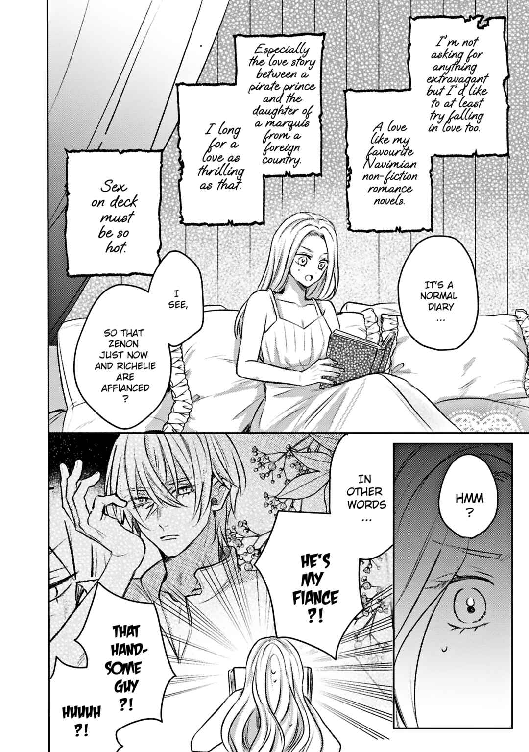Page 10 Chapter 2 Ko, Konna Ikemen ga Watashi no Osananajimi de Konyakusha Desutte? Sasuga Akuyaku Reijou, Sore Kurai no Utsuwa Janakereba Konna Taiyaku Tsutomaranai Wa