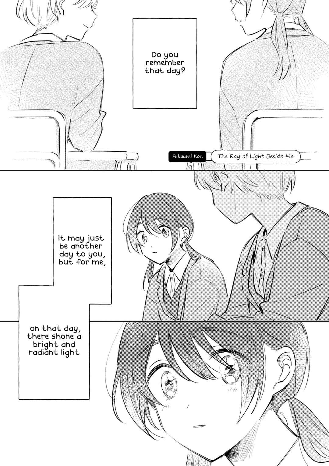 Page 1 Chapter 3 Tonari no Seki ga Sukina Hito Datta Gakusei Yuri Anthology