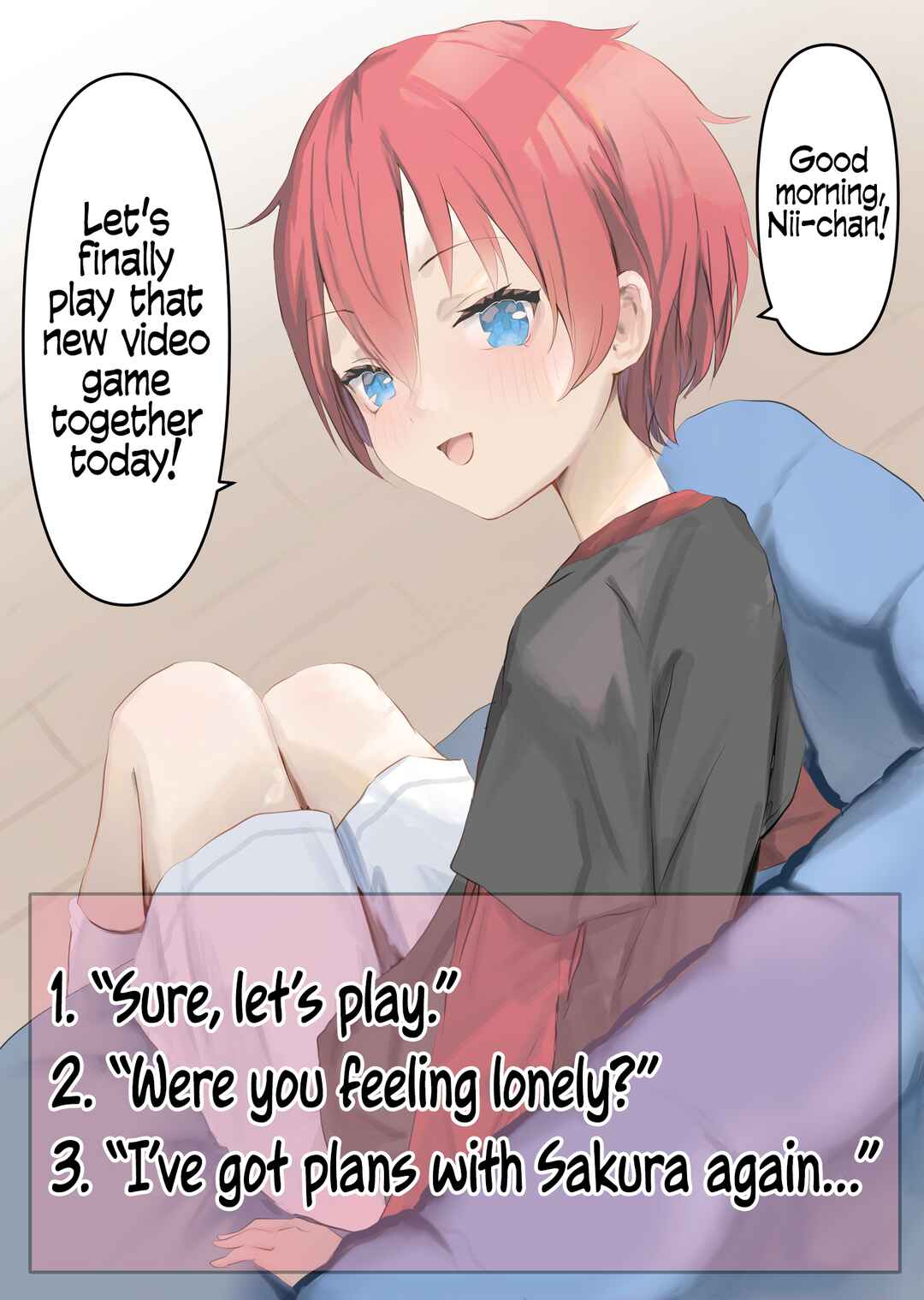 Page 1 Chapter 1 A Little Brother Who Becomes a Femboy Based on Your Choices