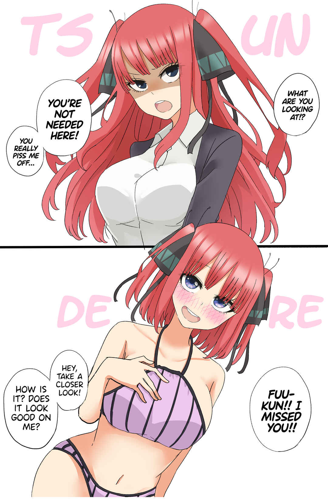 Page 1 Chapter 2 5Toubun no Hanayome - Current and Previous Nino comparison (Doujinshi)