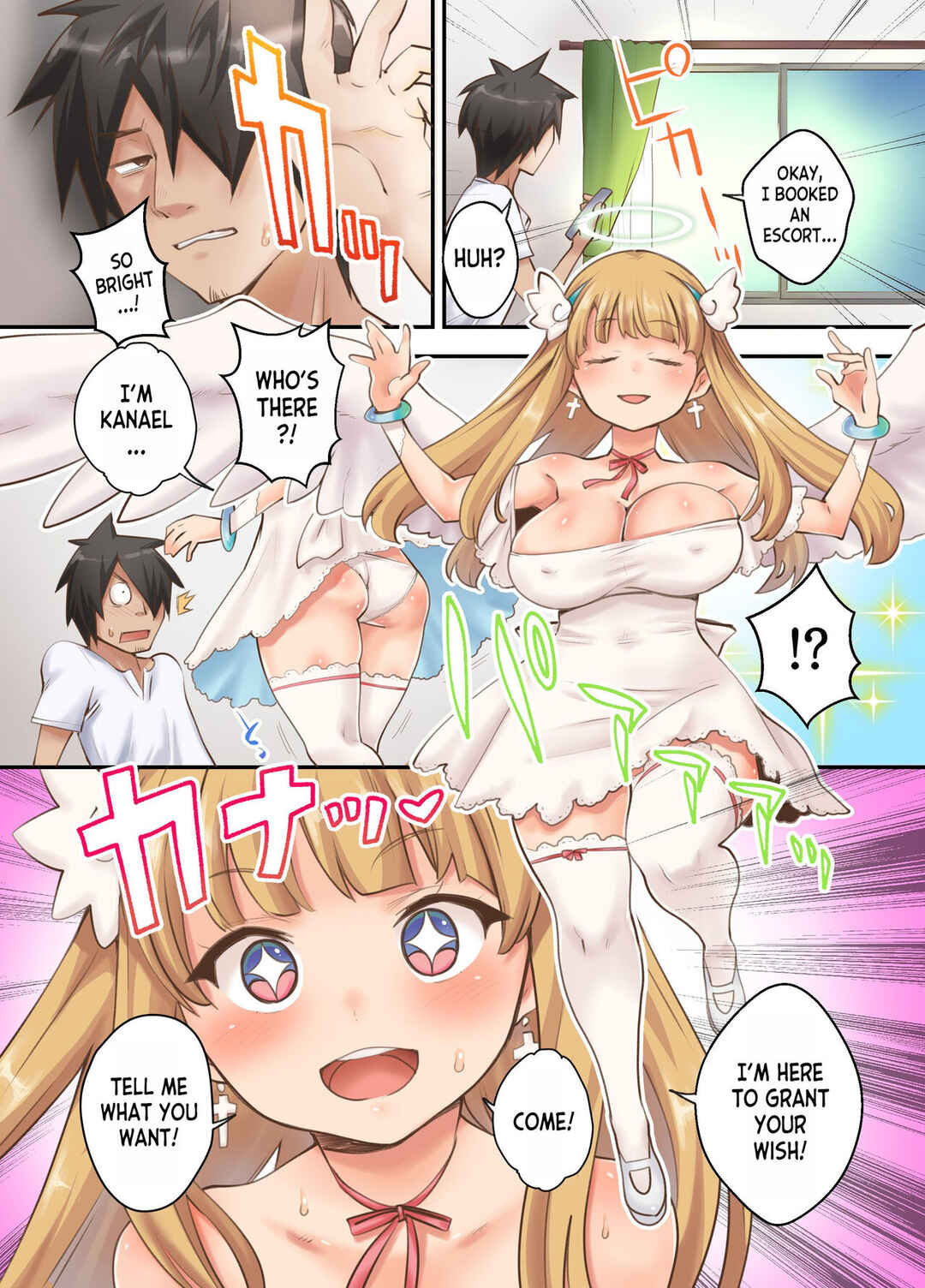Page 4 Chapter Unknown_745b Deliheal Yondara Techigai de Dougan Kyonyuu de Muku na Tenshi-chan ga Yattekita node, Tokoton Namadashi shitatta w