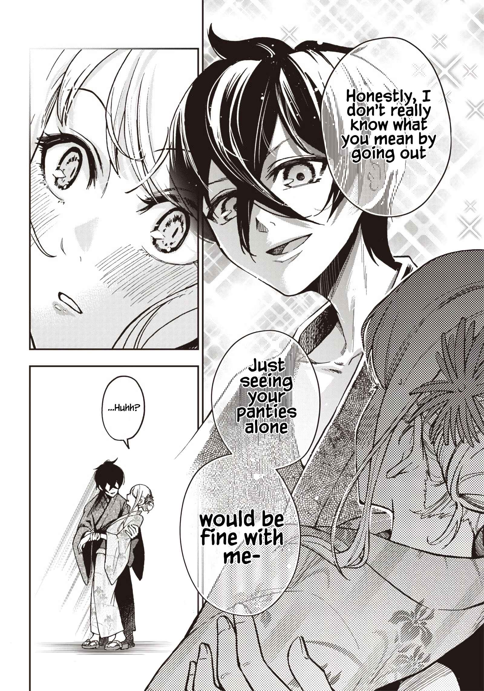 Page 13 Chapter 4 Iya na Kao Sarenagara Opantsu Misete Moraitai: Yo wa Pantsu ga Mitai zo