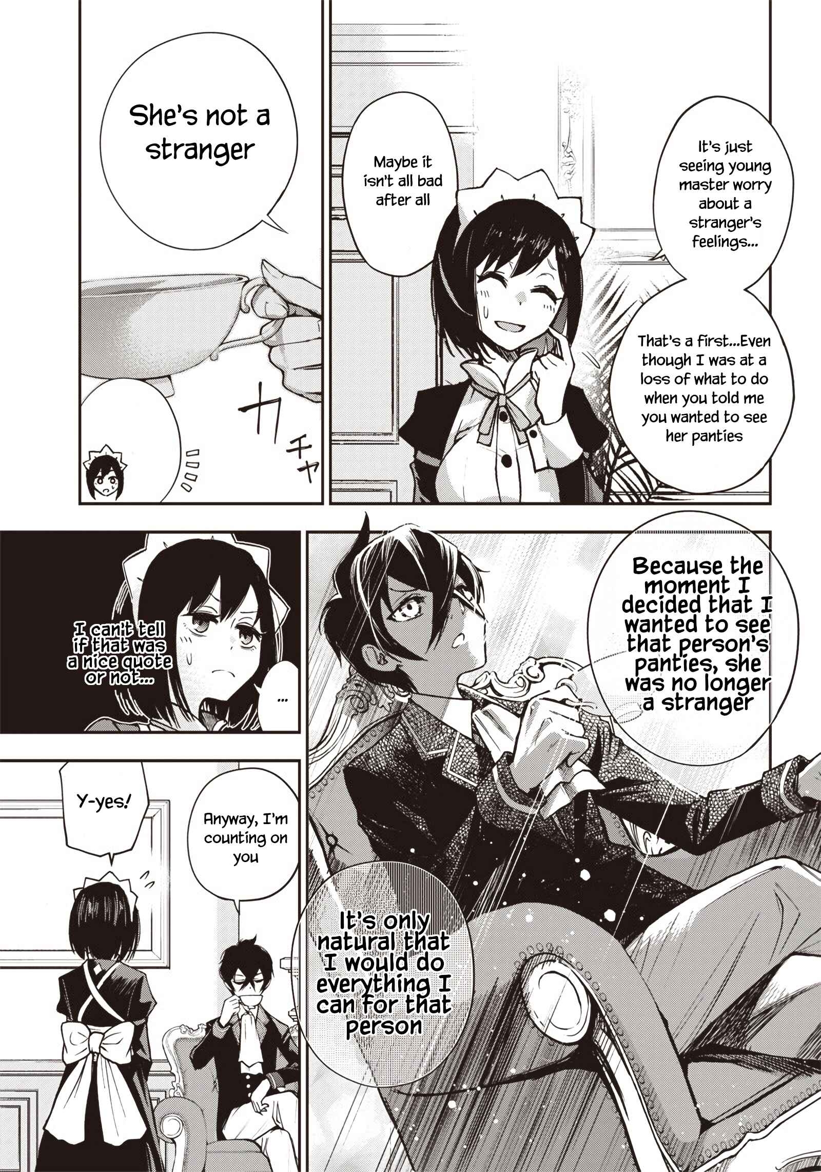 Page 4 Chapter 4 Iya na Kao Sarenagara Opantsu Misete Moraitai: Yo wa Pantsu ga Mitai zo