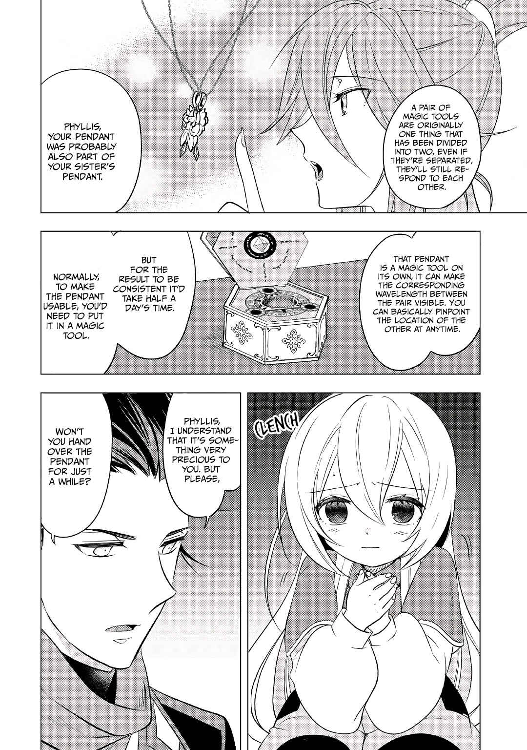 Page 11 Chapter 7 Tensei Saki wa Moumoku Youjo deshita: Zense no Kioku to Mahou o Tayori ni Ikinobimasu