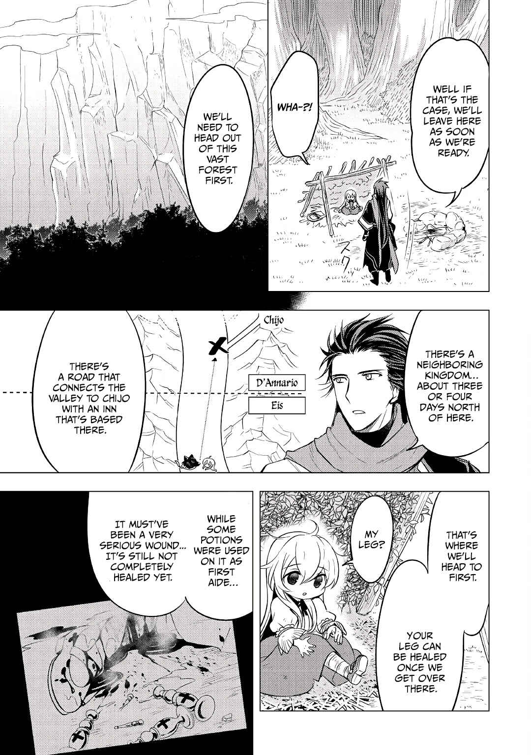 Page 10 Chapter 3 Tensei Saki wa Moumoku Youjo deshita: Zense no Kioku to Mahou o Tayori ni Ikinobimasu