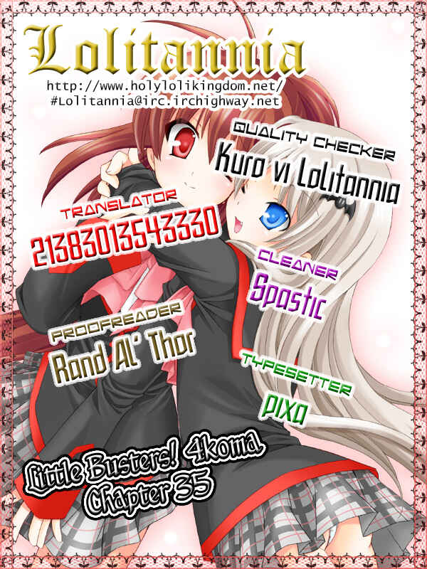 Page 1 Chapter 35 Little Busters! The 4-koma