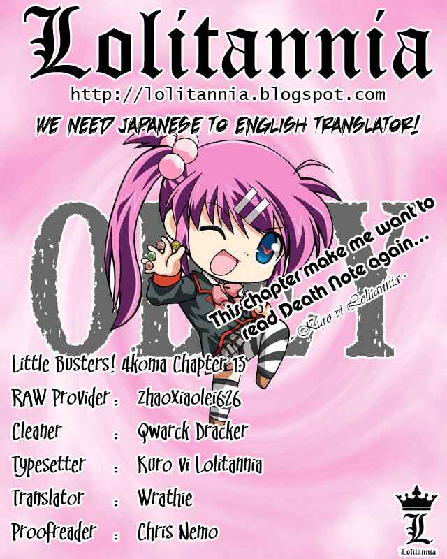 Page 1 Chapter 13 Little Busters! The 4-koma