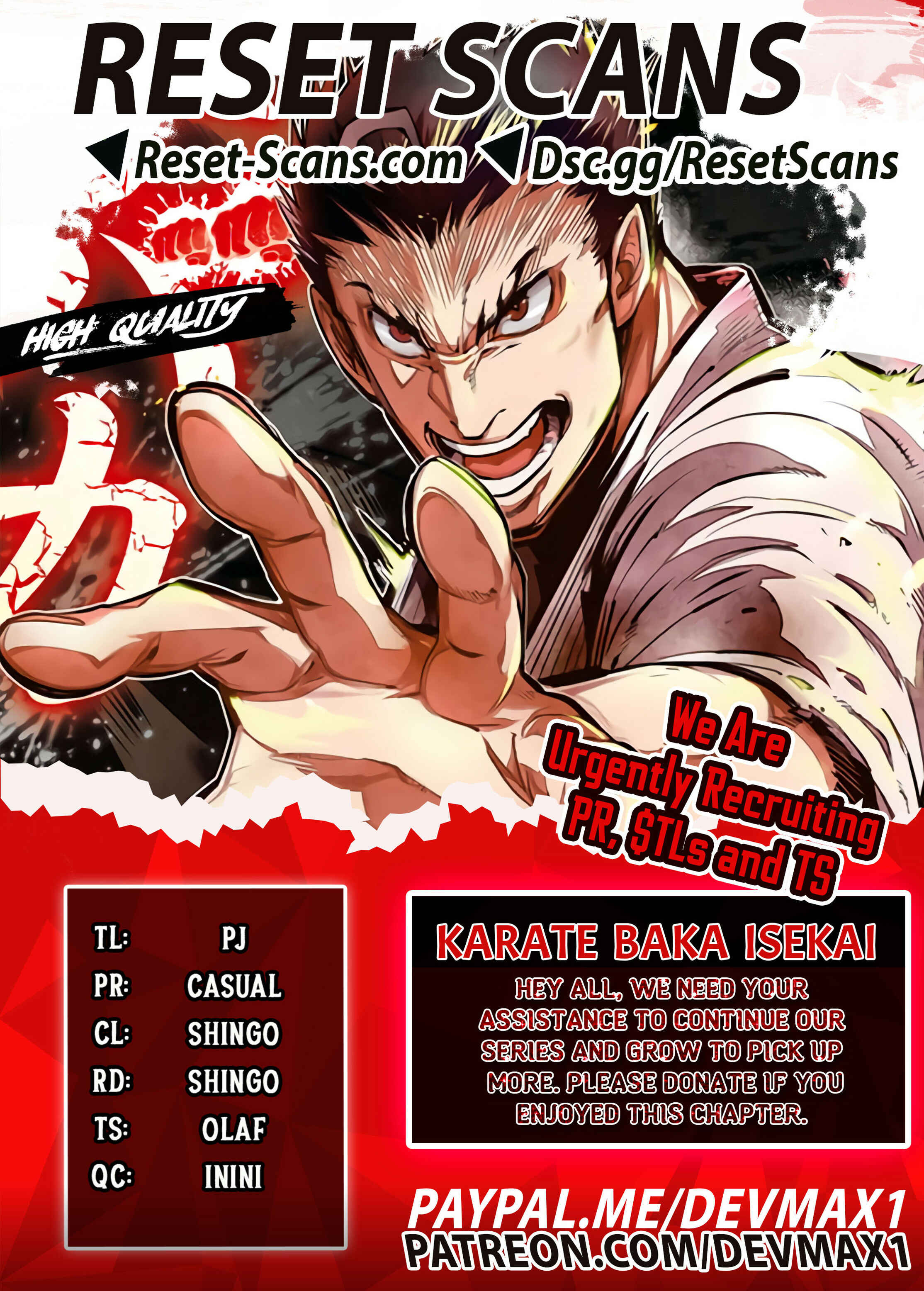 Page 1 Chapter 18.1 Karate Master Isekai