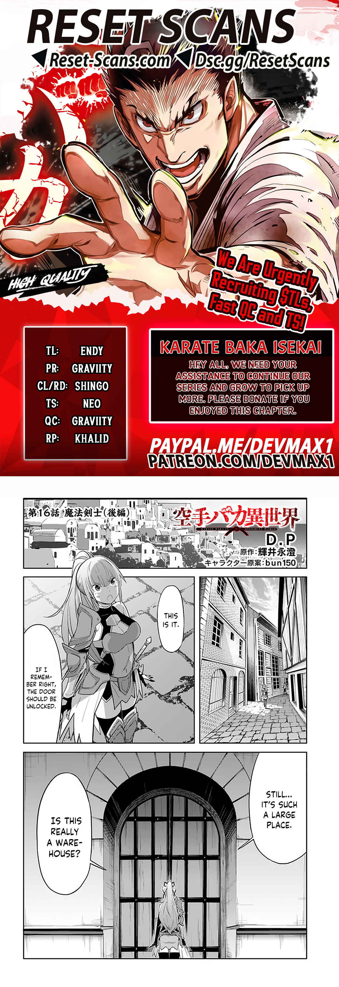 Page 1 Chapter 16.2 Karate Master Isekai