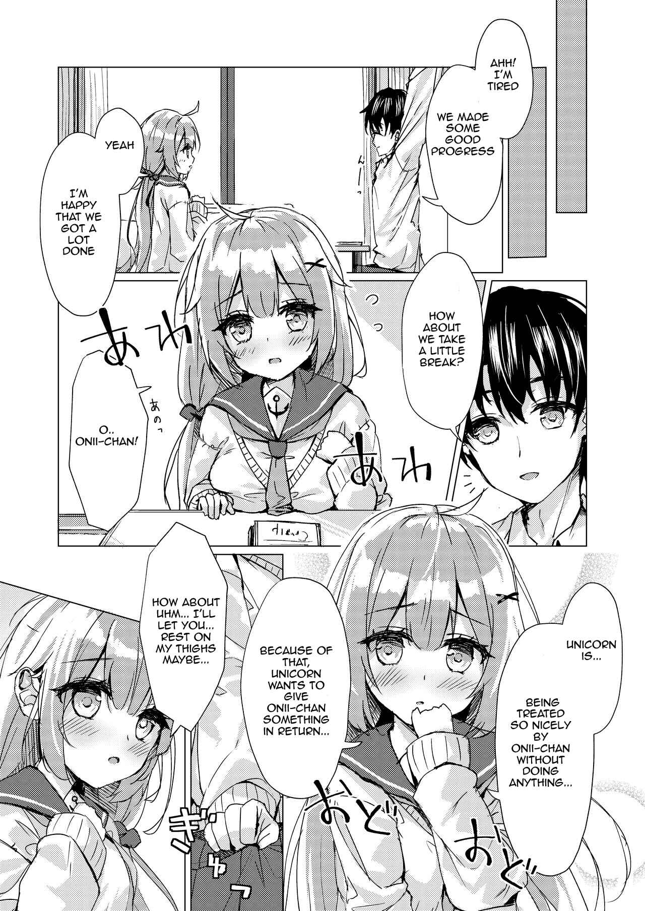 Page 8 Chapter Unknown_04c4 Azur Lane - Unicorn-chan to Himitsu no Obenkyoukai (Doujinshi)