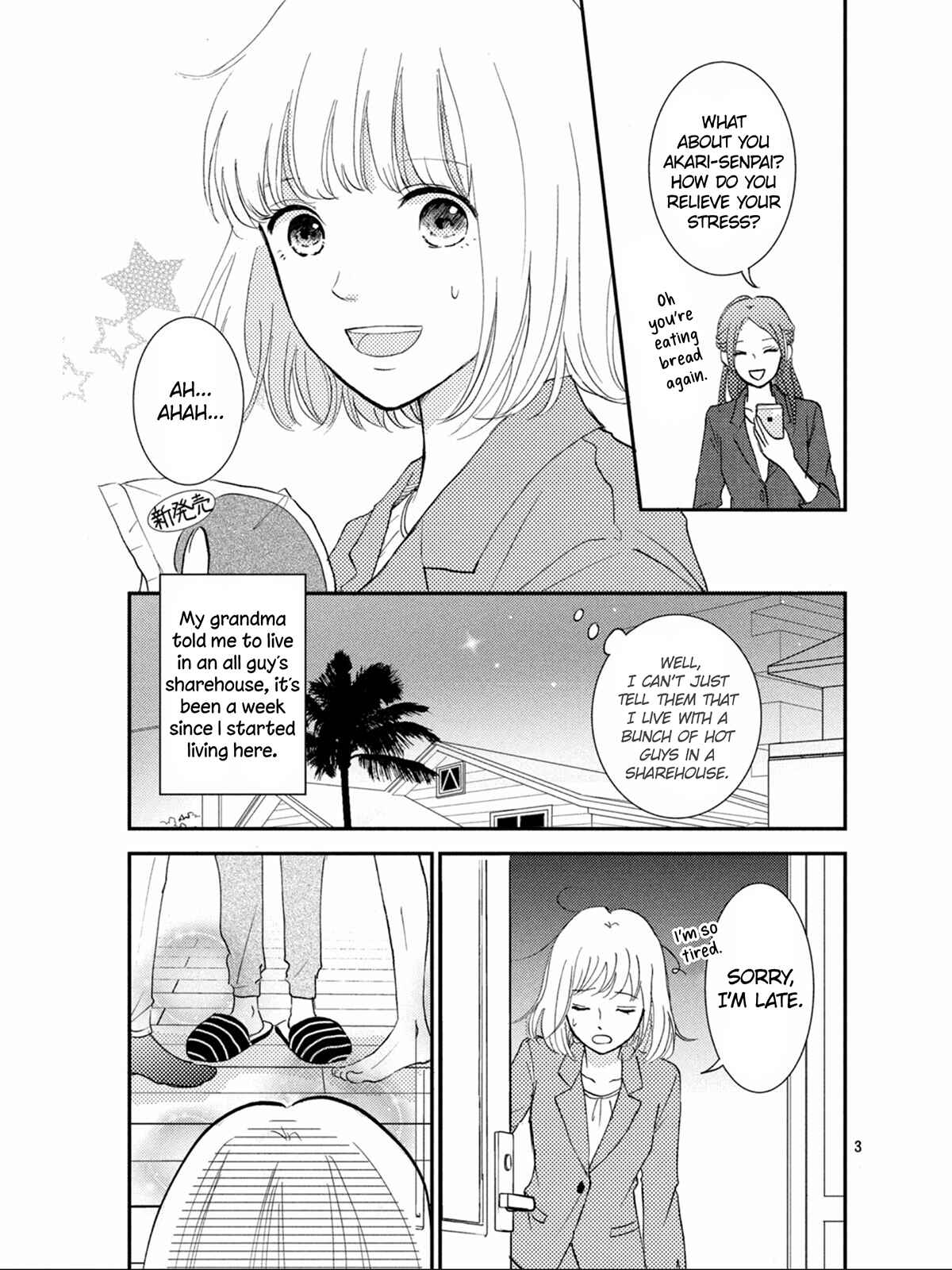 Page 4 Chapter 3 Kyou kara, Kimi o Share Shimasu.