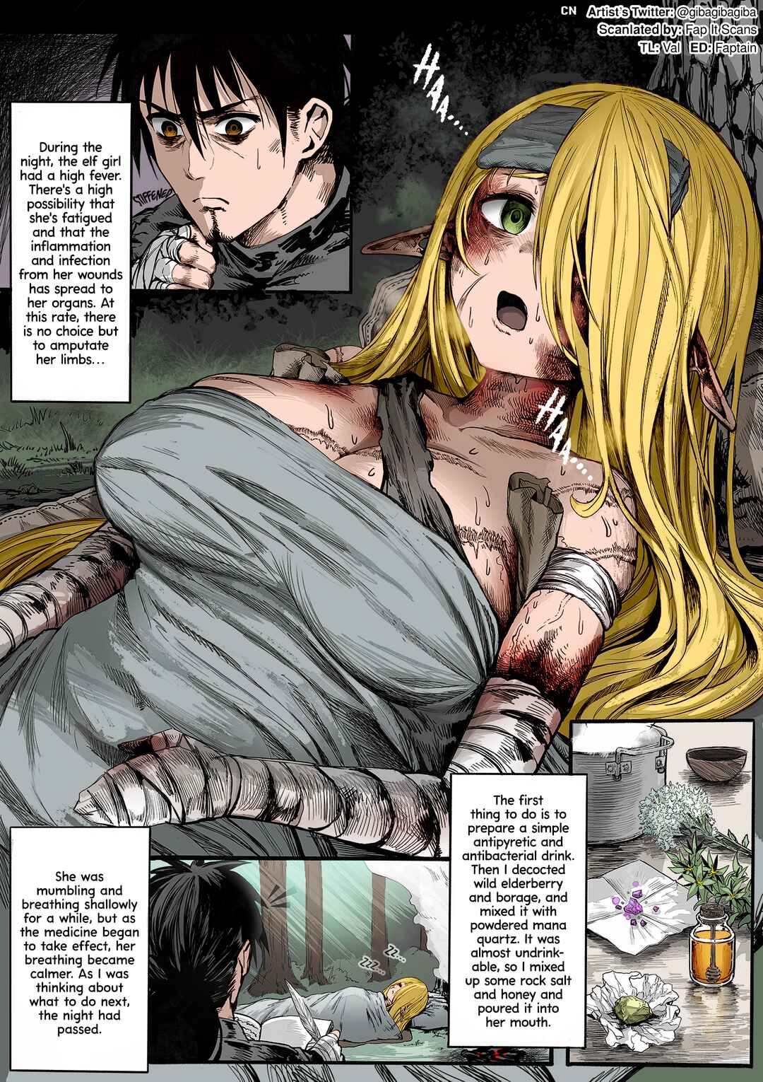 Page 1 Chapter 7 The Apothecary Is Gonna Make This Ragged Elf Happy (Webcomic) (Fan Colored)