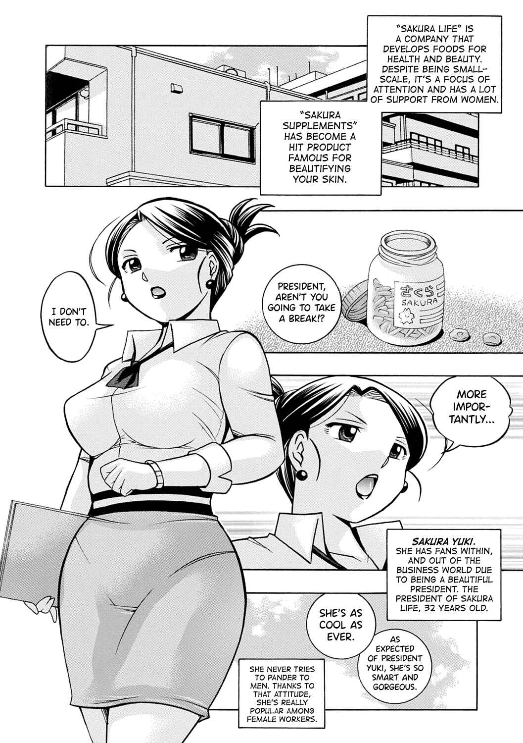 Page 7 Chapter 1 Bijin Shachou Yuki ~Mitsuyaku no Nikusettai~