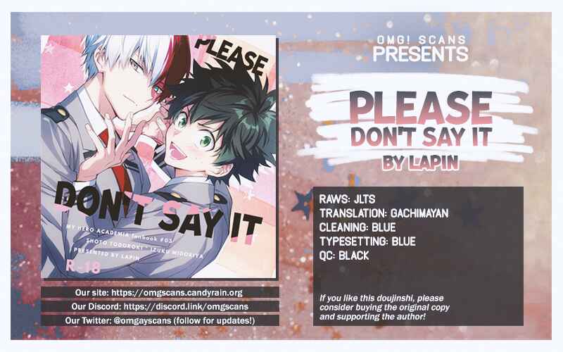 Page 1 Chapter Unknown_2c6e Boku no Hero Academia - Please Dont Say It (Doujinshi)