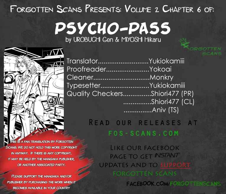 Page 1 Chapter 6 Psycho-Pass - Kanshikan Tsunemori Akane