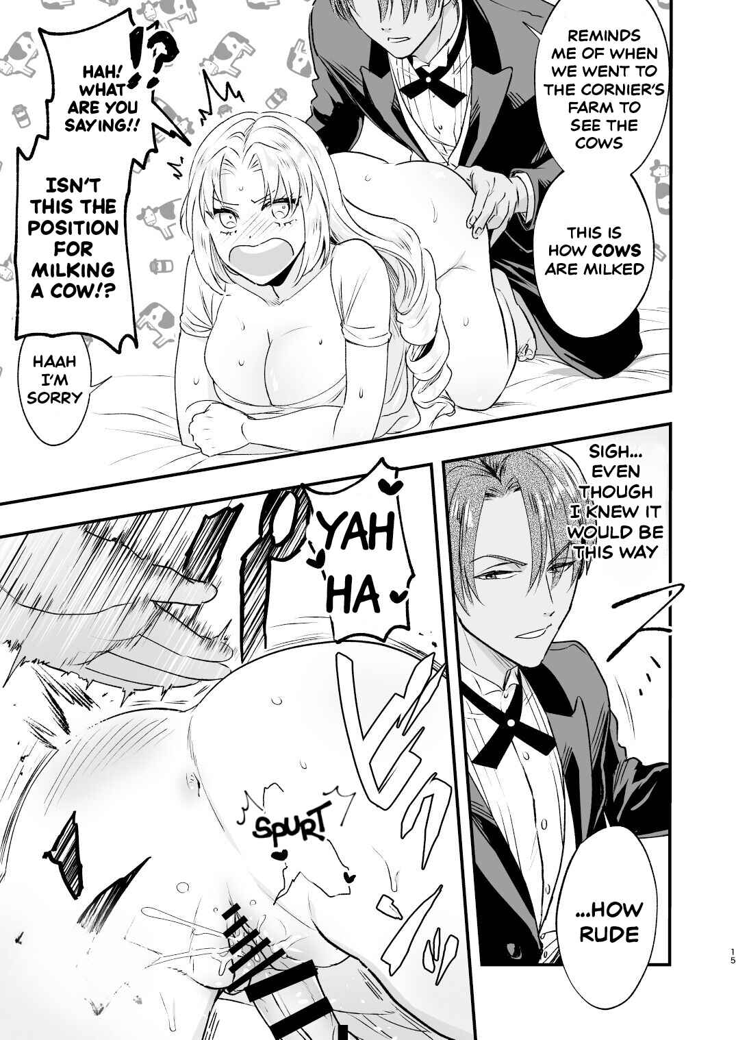 Page 14 Chapter Unknown_8d5a Futanari Ojou-sama wa Juusha to Otawamure