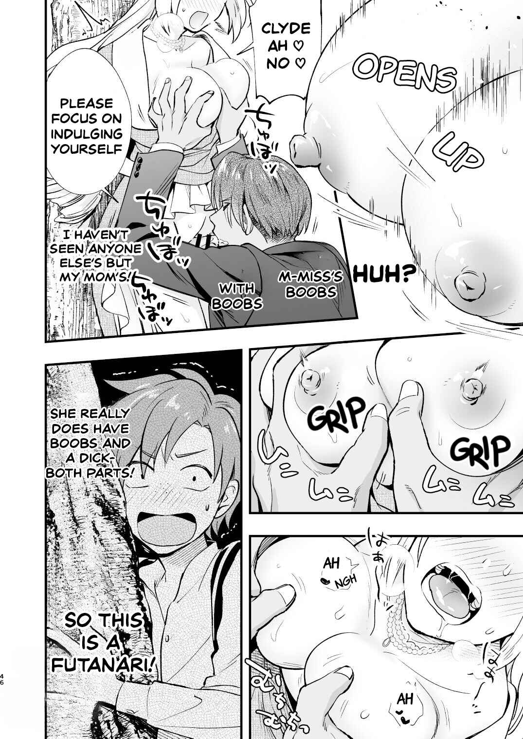 Page 44 Chapter Unknown_8d5a Futanari Ojou-sama wa Juusha to Otawamure