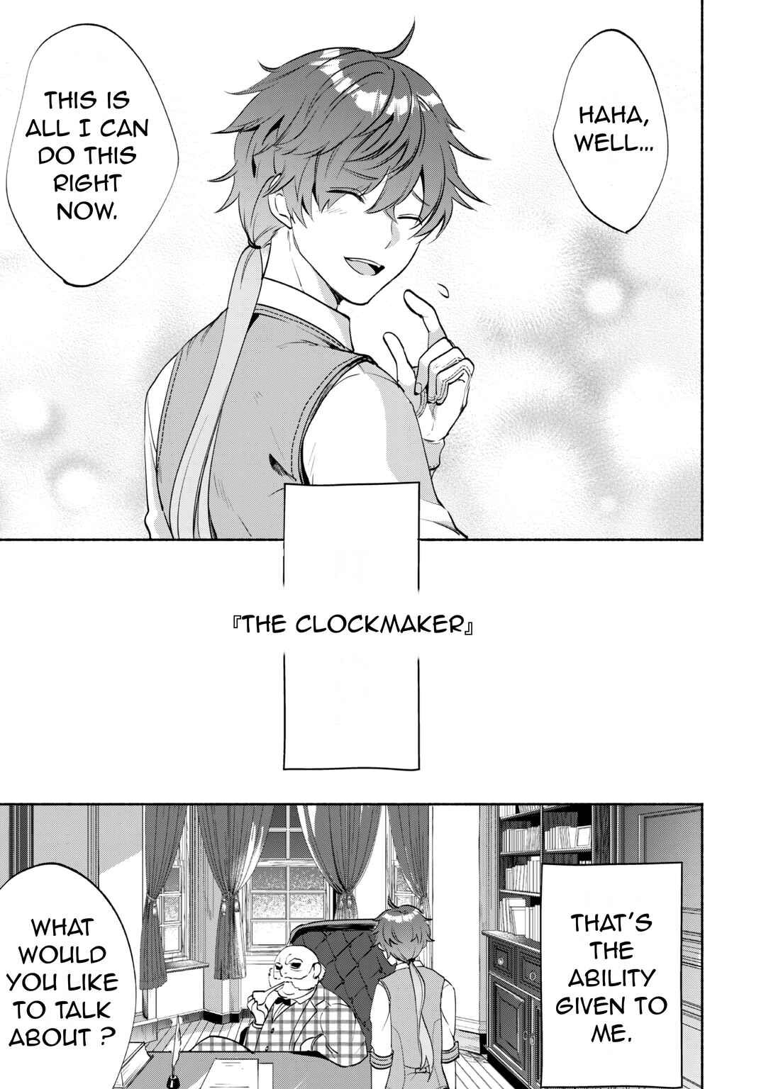 Page 8 Chapter 1.1 Munou wa Fuyou to Iware Tokei Tsukai no Boku wa Shokunin Guild kara Oidasareru mo, Dungeon no Shinbu de Shin mo Chikara ni Kakusei suru