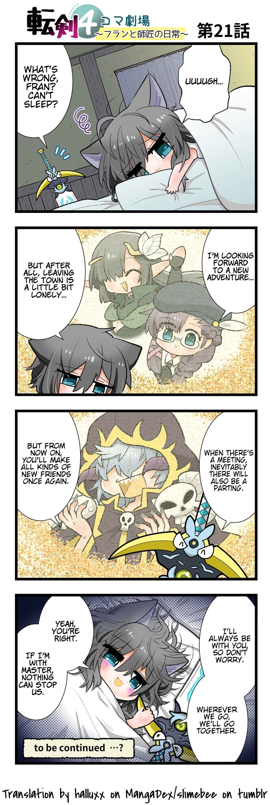 Page 1 Chapter 21 Tenken 4koma Gekijou ~Fran to Shishou no Nichijou~