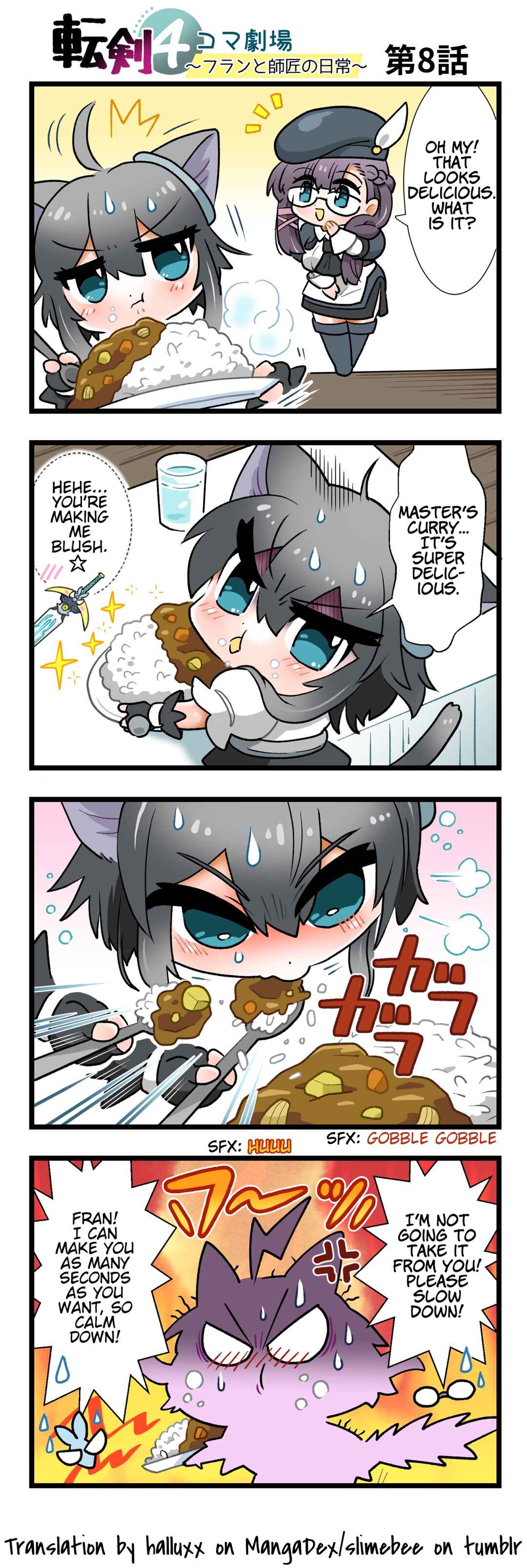 Page 1 Chapter 8 Tenken 4koma Gekijou ~Fran to Shishou no Nichijou~