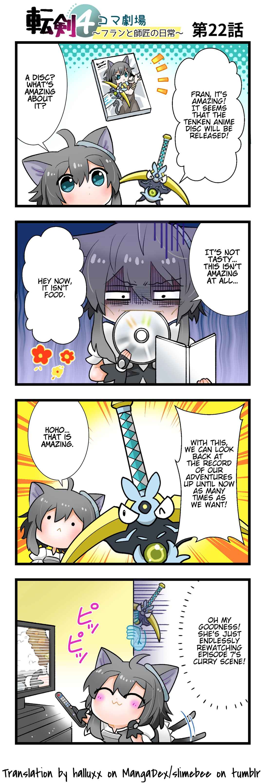 Page 1 Chapter 22 Tenken 4koma Gekijou ~Fran to Shishou no Nichijou~