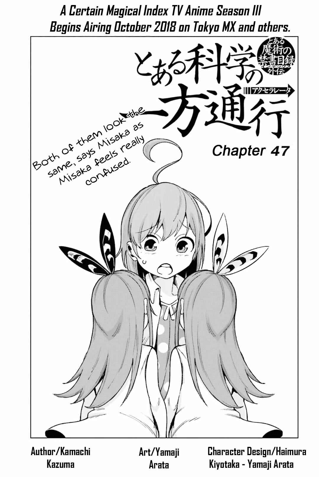 Page 1 Chapter 47 Toaru Kagaku no Accelerator