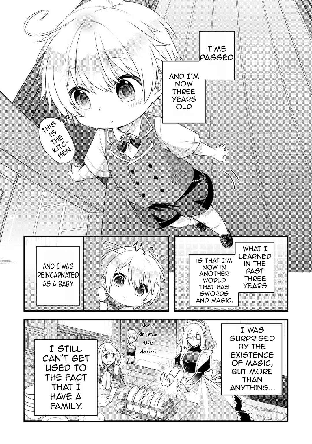 Page 14 Chapter 1.1 Zensei de Kazoku ni Megumarenakatta Ore, Konyo de wa Yasashi Kazoku ni Kakomareru