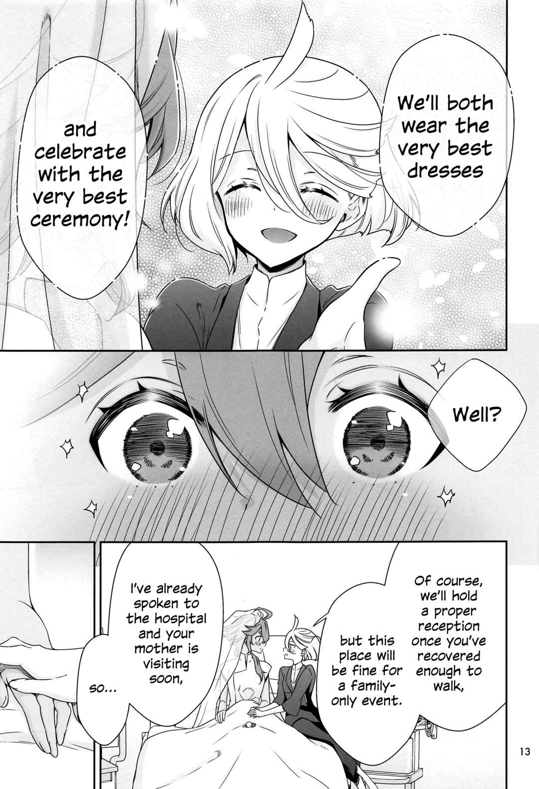 Page 12 Chapter Unknown_1875 Mobile Suit Gundam: The Witch from Mercury - Shukufuku no Hi (Doujinshi)