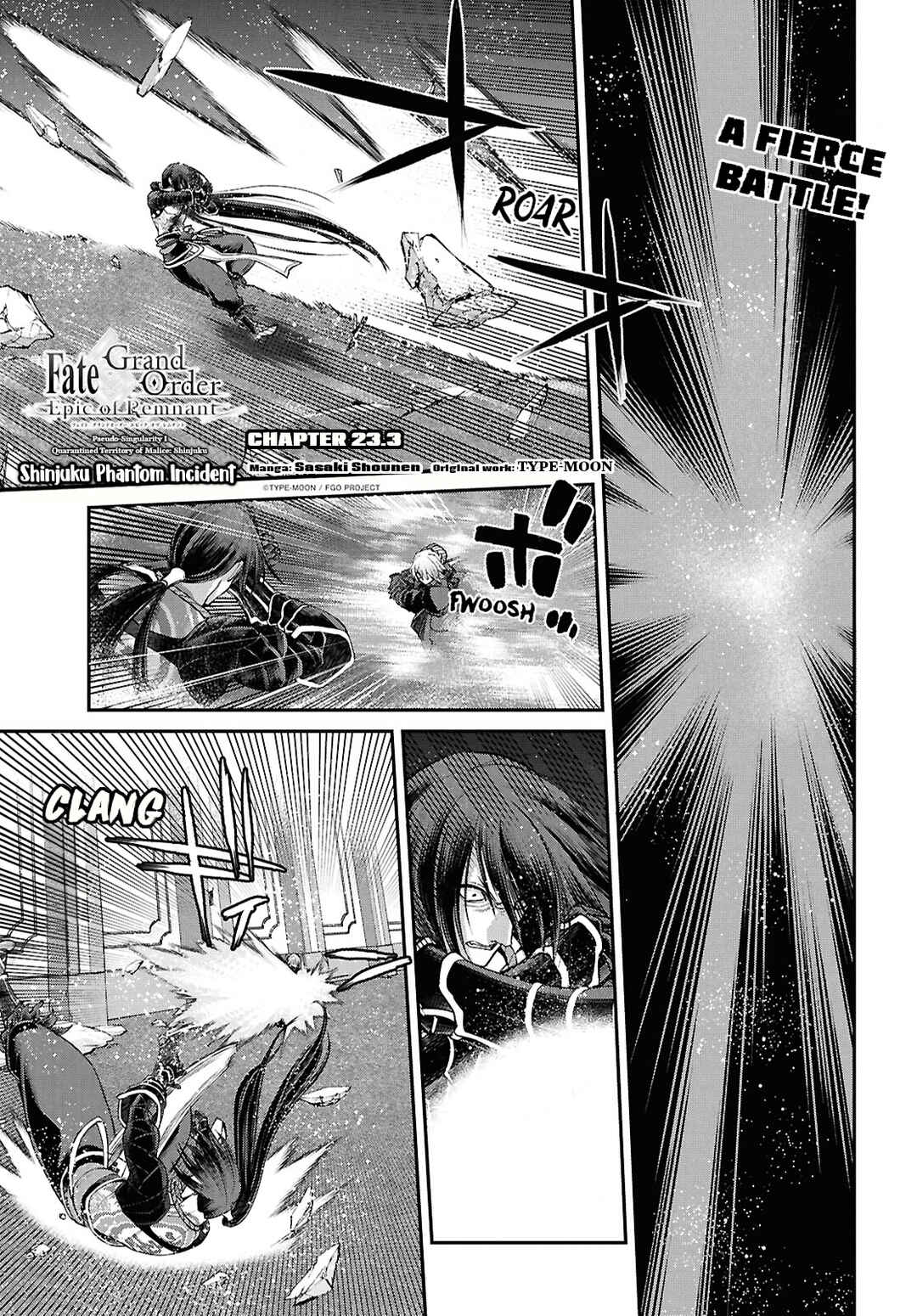 Page 1 Chapter 23.3 Fate/Grand Order -Epic of Remnant- Pseudo-Singularity I: Quarantined Territory of Malice, Shinjuku - Shinjuku Phantom Incident