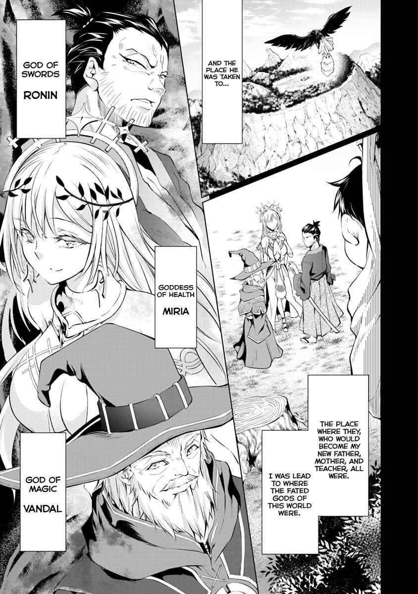 Page 14 Chapter 1.1 Kamigami ni Sodaterare Shimo no, Saikyou to Naru
