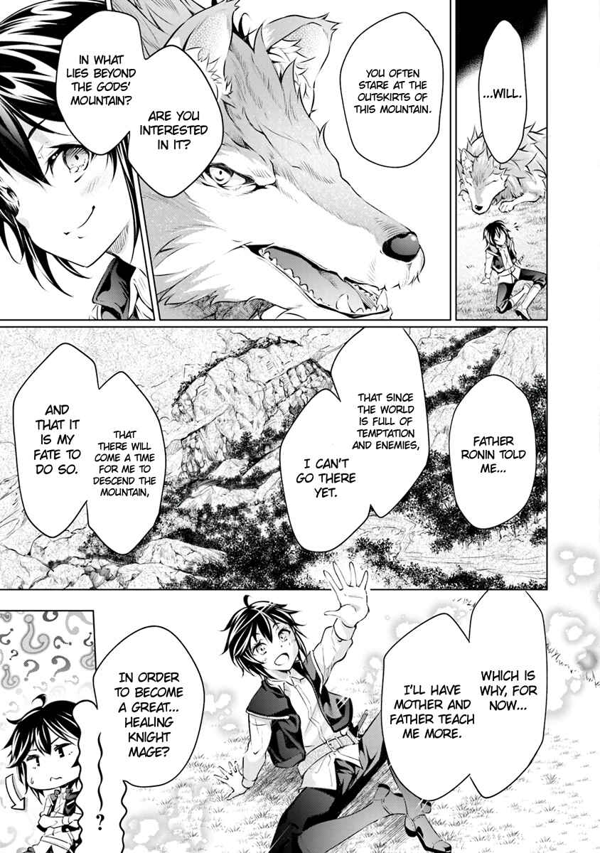 Page 18 Chapter 1.2 Kamigami ni Sodaterare Shimo no, Saikyou to Naru