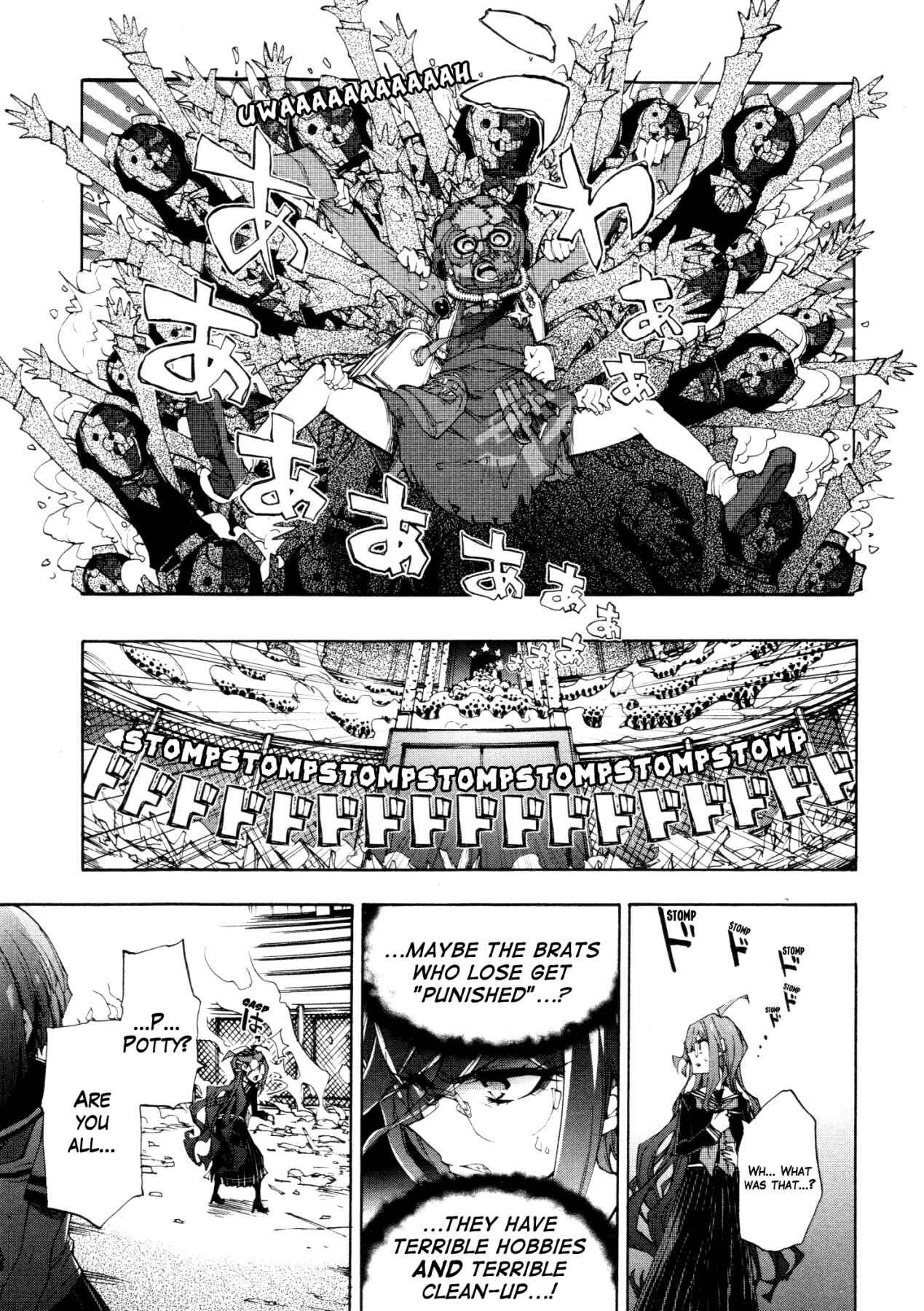 Page 14 Chapter 3 Zettai Zetsubou Shoujo - Danganronpa Another Episode - Genocider Mode