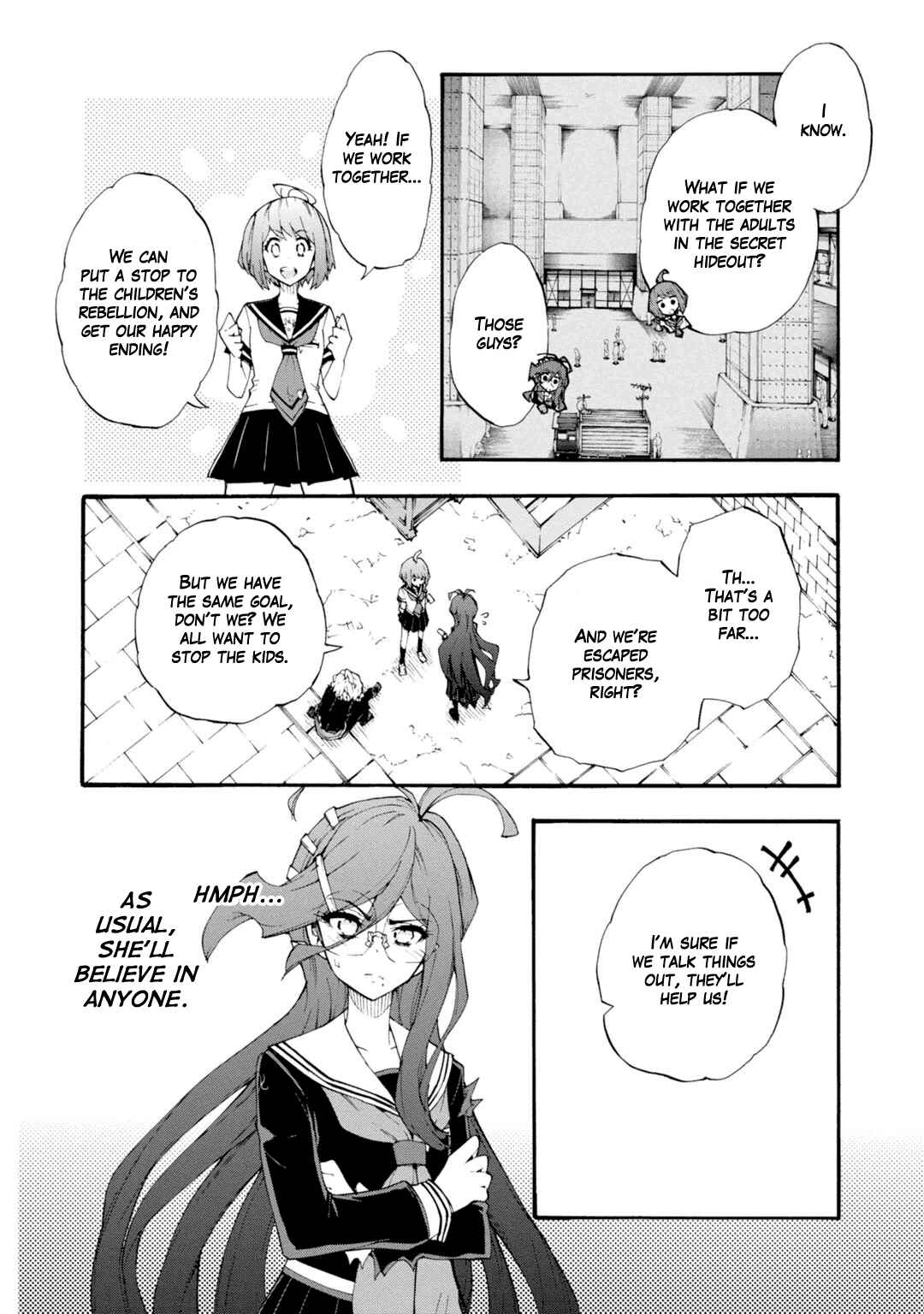 Page 12 Chapter 9 Zettai Zetsubou Shoujo - Danganronpa Another Episode - Genocider Mode