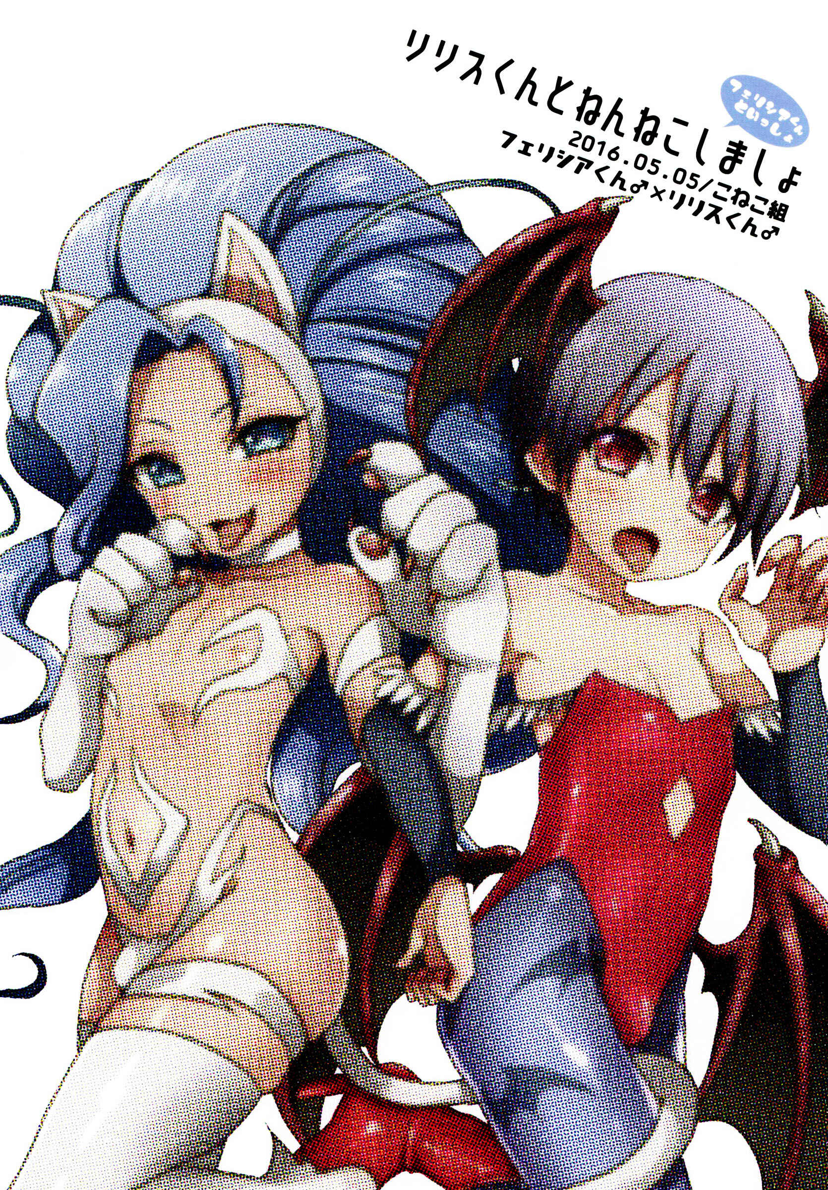 Page 1 Chapter Unknown_7a3c Darkstalkers - Lilith-kun to Nenneko Shimasho ~ Felicia-kun to Issho (Doujinshi)