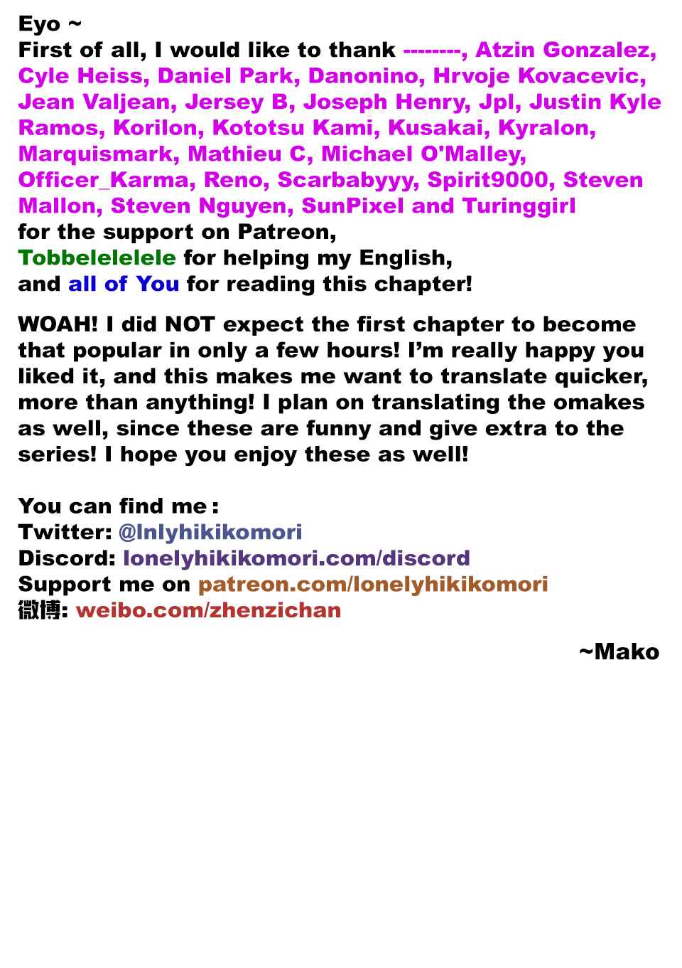 Page 6 Chapter 1.5 Oredake ni Kamatte Maka-senpai