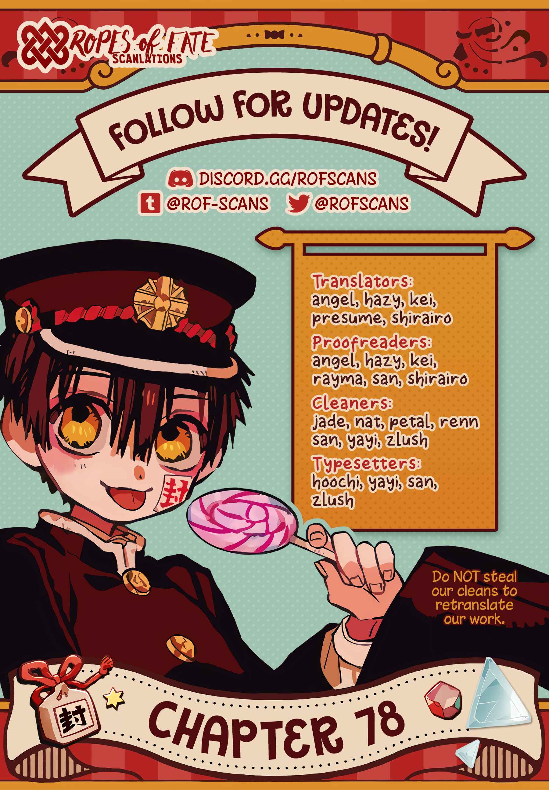 Page 1 Chapter 78 Jibaku Shounen: Hanako-kun