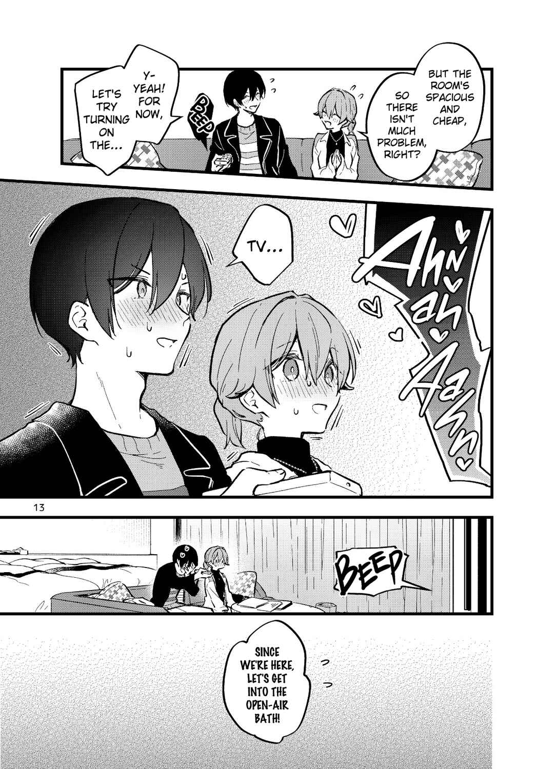 Page 13 Chapter Unknown_5efb Zenbu Kimi no Sei - Otoko ni mo Onna ni mo Naru Couple ga Onsen Ryokou no Tsumori de LoveHo ni Iku Hanashi (Doujinshi)