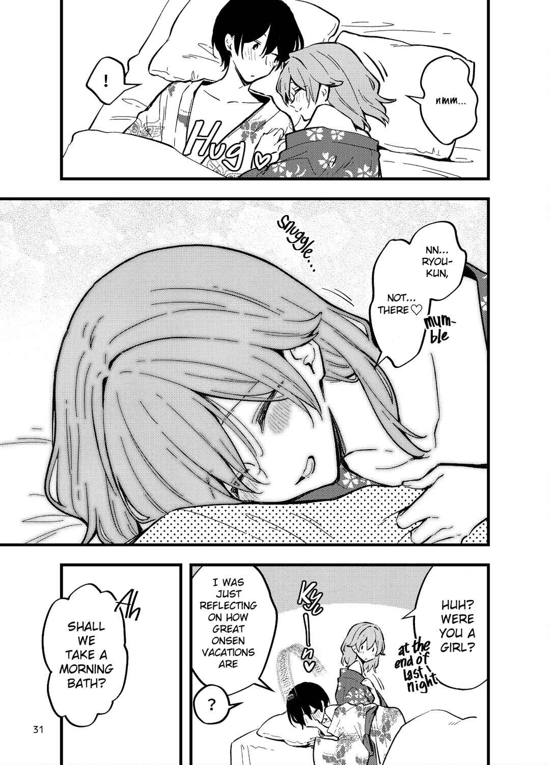 Page 31 Chapter Unknown_5efb Zenbu Kimi no Sei - Otoko ni mo Onna ni mo Naru Couple ga Onsen Ryokou no Tsumori de LoveHo ni Iku Hanashi (Doujinshi)