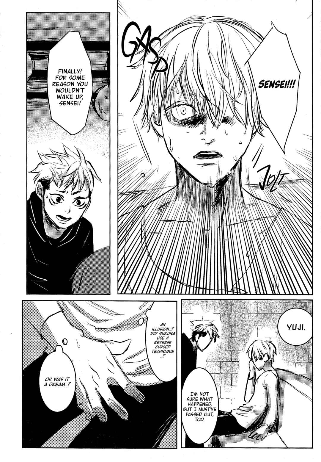 Page 34 Chapter Unknown_2467 Jujutsu Kaisen -  Raku wazawai (Doujinshi)