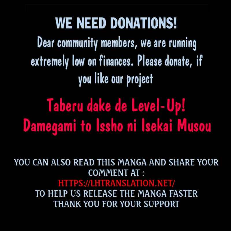 Page 32 Chapter 13 Taberu Dake de Level-Up! Damegami to Issho ni Isekai Musou