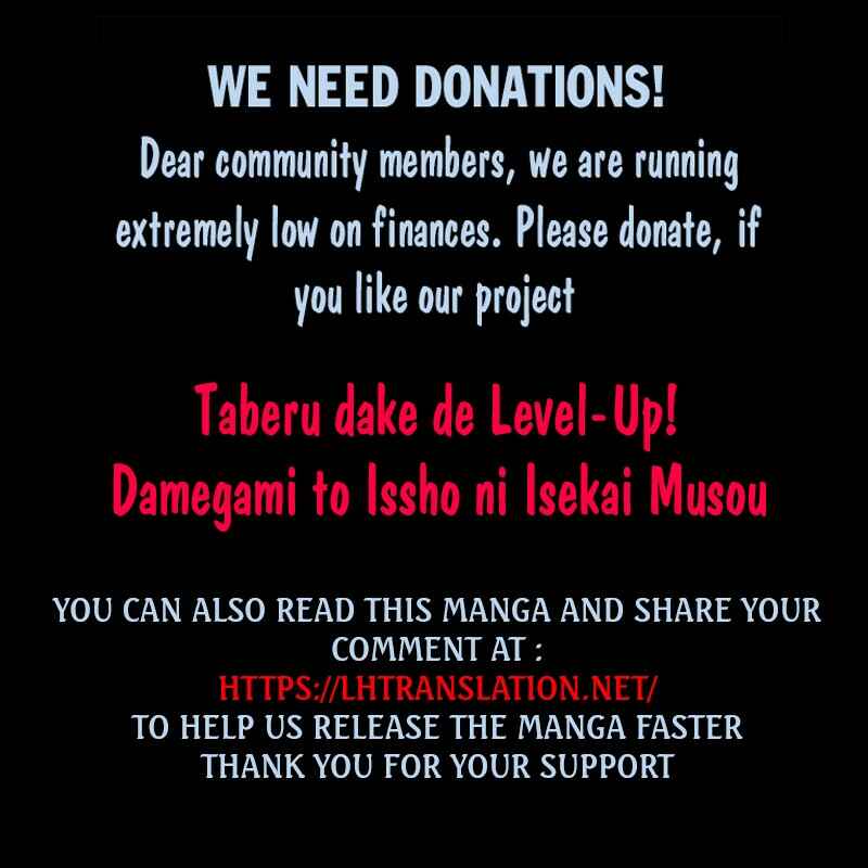 Page 32 Chapter 12 Taberu Dake de Level-Up! Damegami to Issho ni Isekai Musou