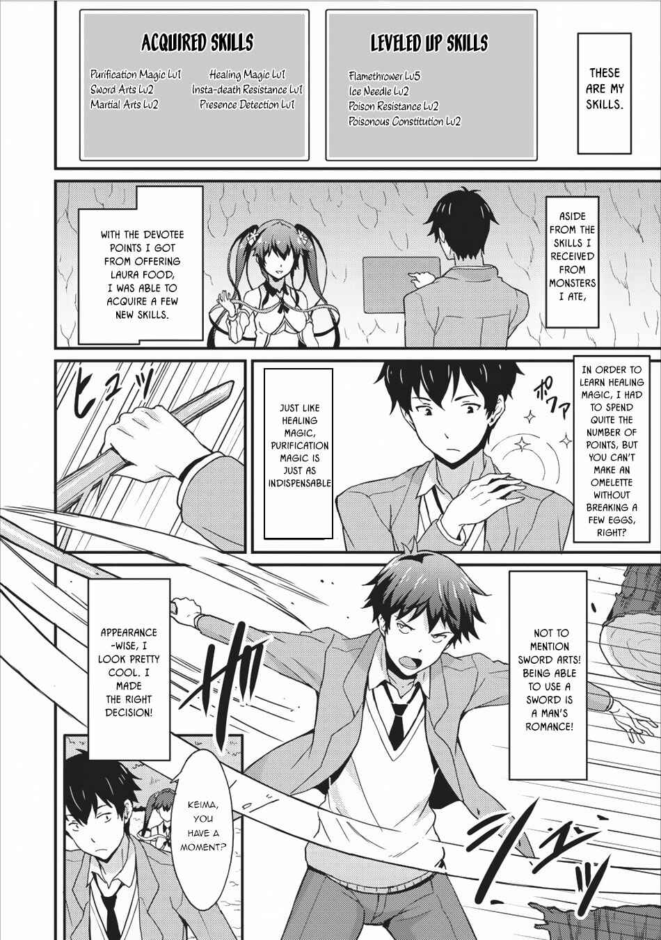 Page 23 Chapter 2 Taberu Dake de Level-Up! Damegami to Issho ni Isekai Musou