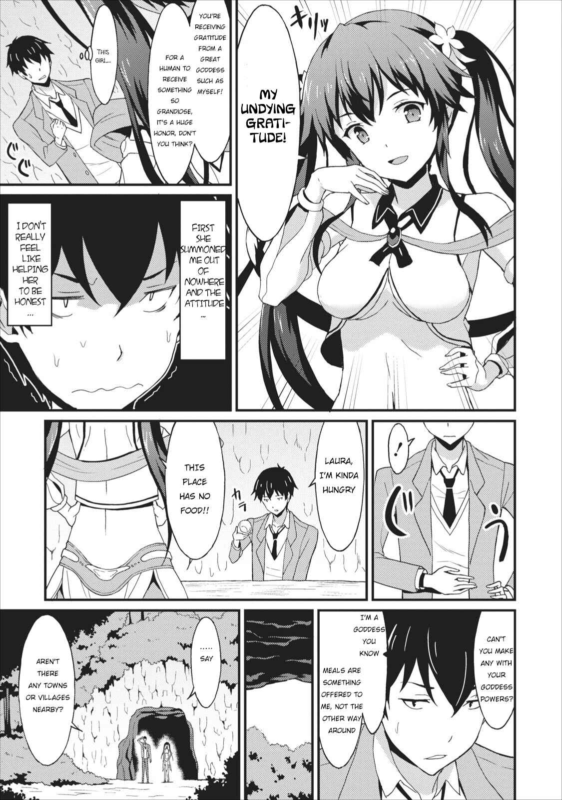 Page 12 Chapter 1 Taberu Dake de Level-Up! Damegami to Issho ni Isekai Musou