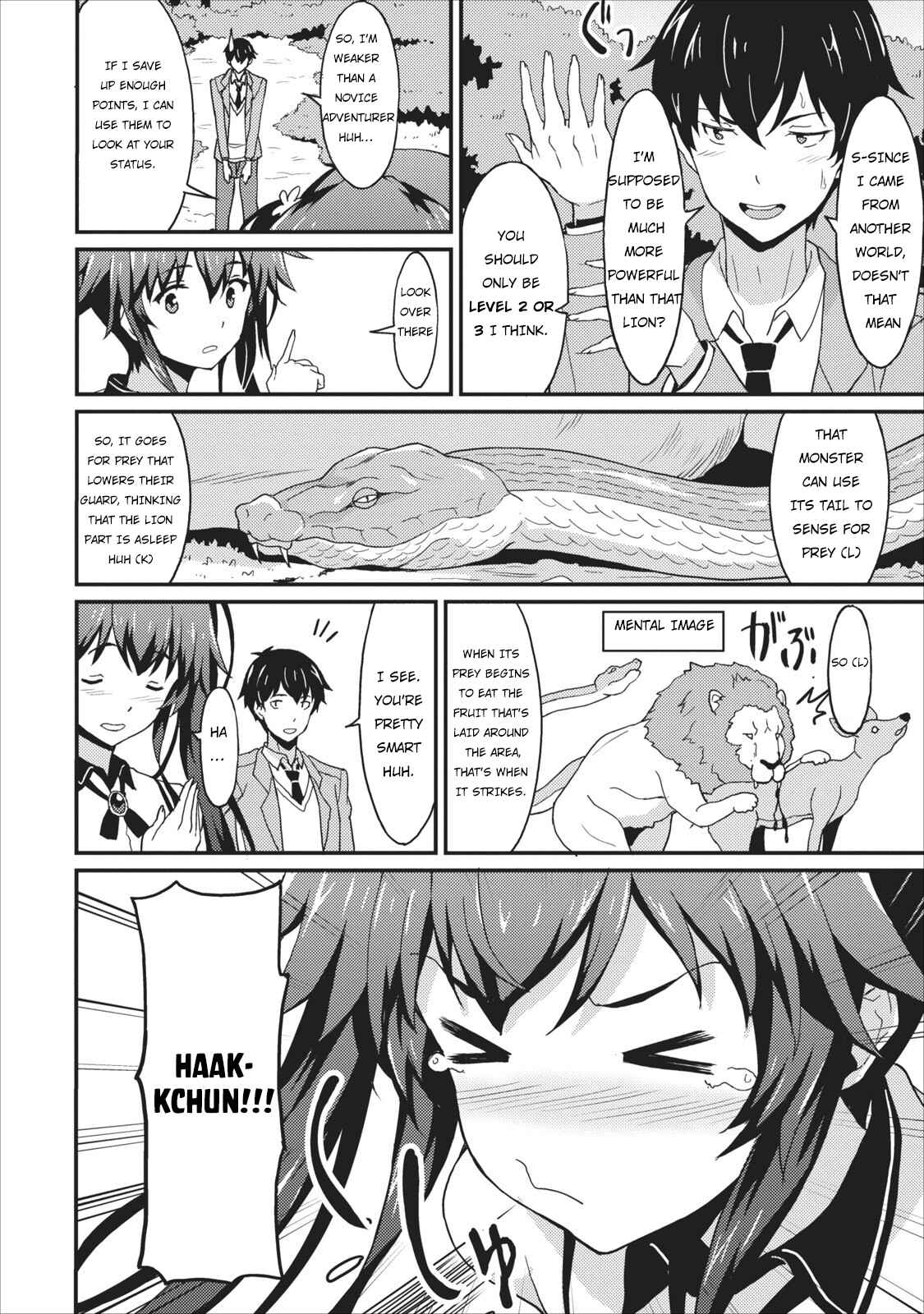 Page 15 Chapter 1 Taberu Dake de Level-Up! Damegami to Issho ni Isekai Musou