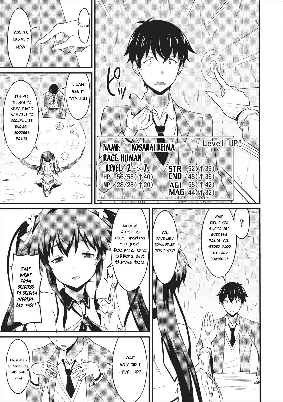 Page 22 Chapter 1 Taberu Dake de Level-Up! Damegami to Issho ni Isekai Musou