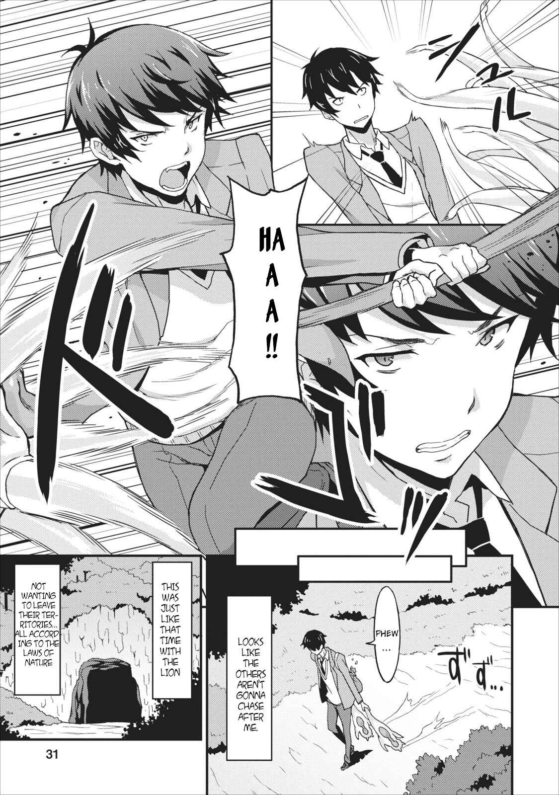 Page 32 Chapter 1 Taberu Dake de Level-Up! Damegami to Issho ni Isekai Musou