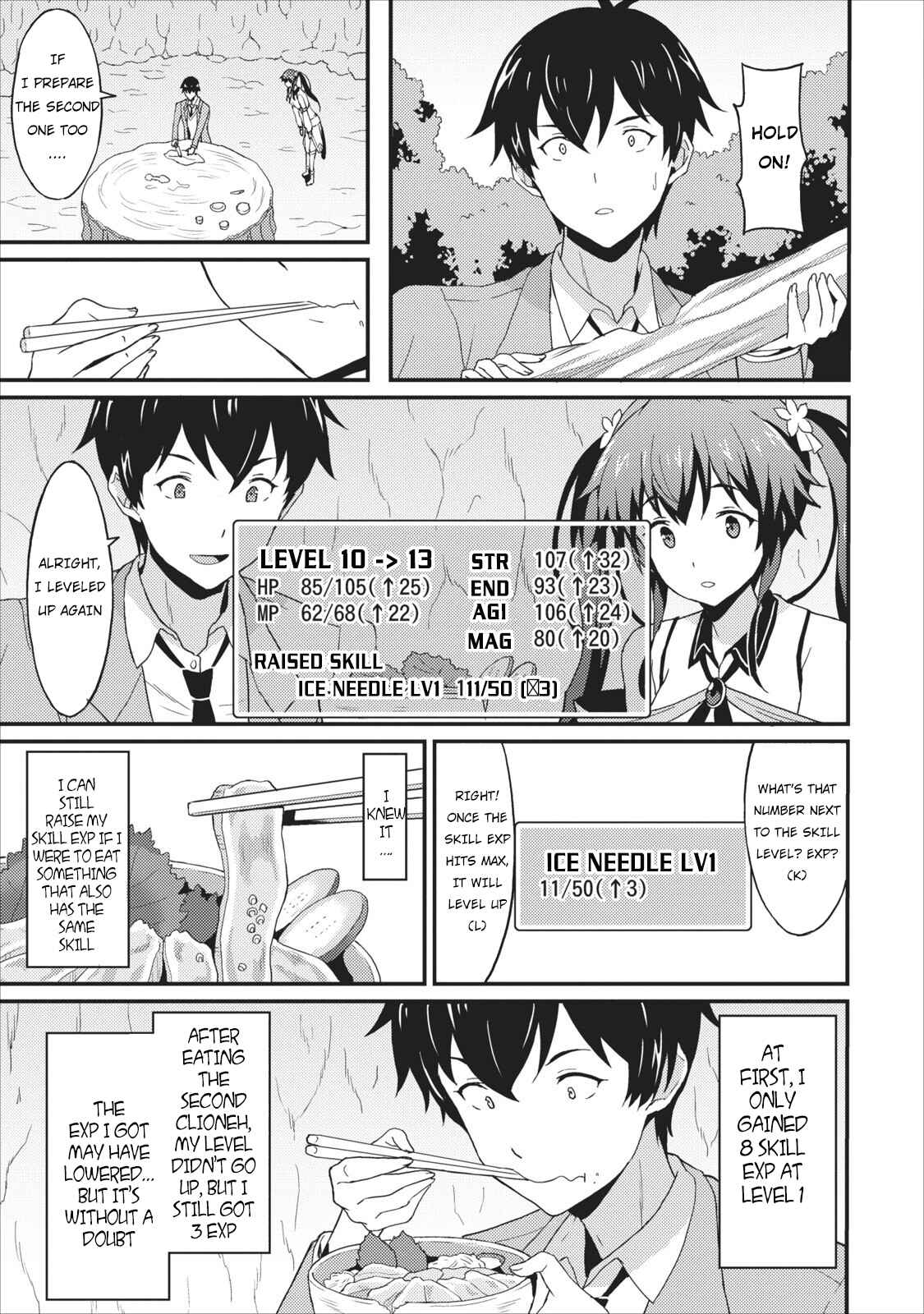 Page 38 Chapter 1 Taberu Dake de Level-Up! Damegami to Issho ni Isekai Musou