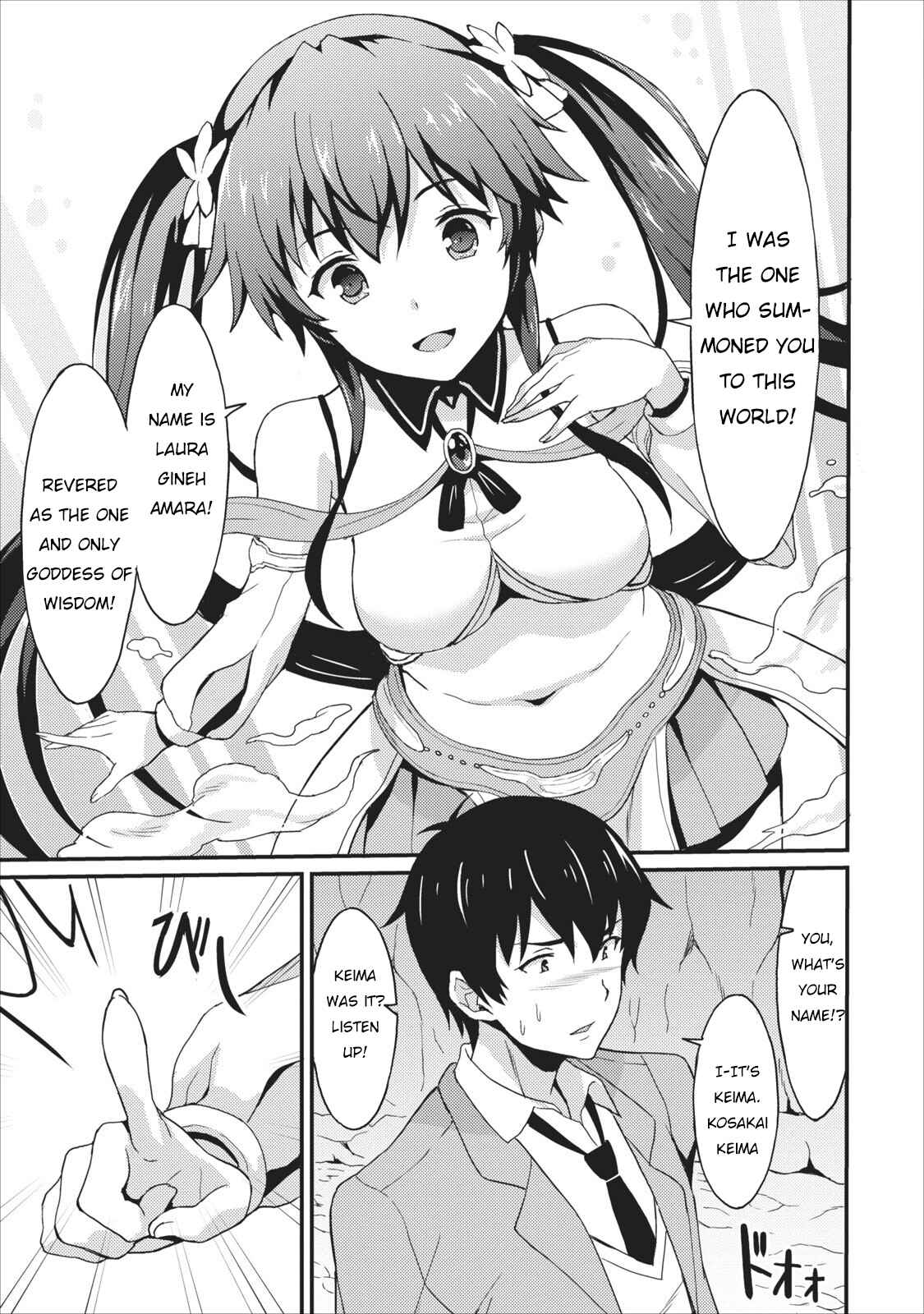 Page 4 Chapter 1 Taberu Dake de Level-Up! Damegami to Issho ni Isekai Musou