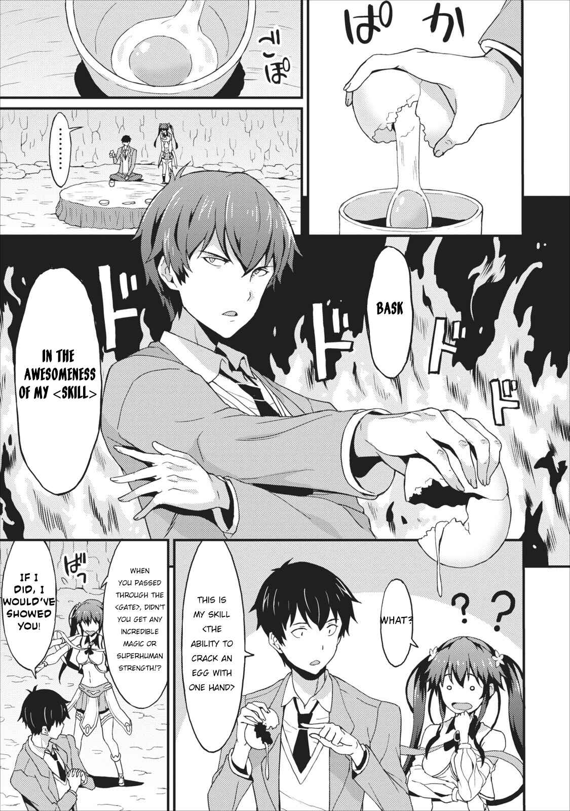 Page 8 Chapter 1 Taberu Dake de Level-Up! Damegami to Issho ni Isekai Musou