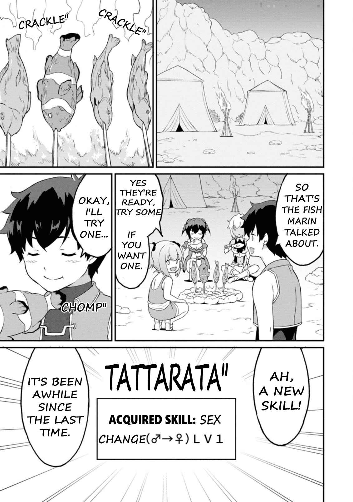 Page 8 Chapter 20.1 Taberu Dake de Level-Up! Damegami to Issho ni Isekai Musou
